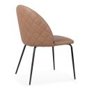Set von 4 Esszimmerstuhl aus beschichtetem Textil und FSC®-zertifiziertem Holz