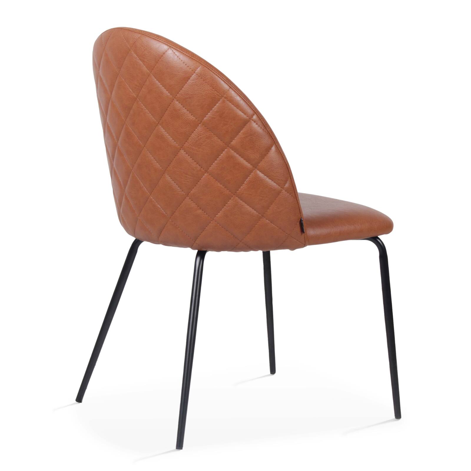 Set von 4 Esszimmerstuhl aus beschichtetem Textil und FSC®-zertifiziertem Holz 