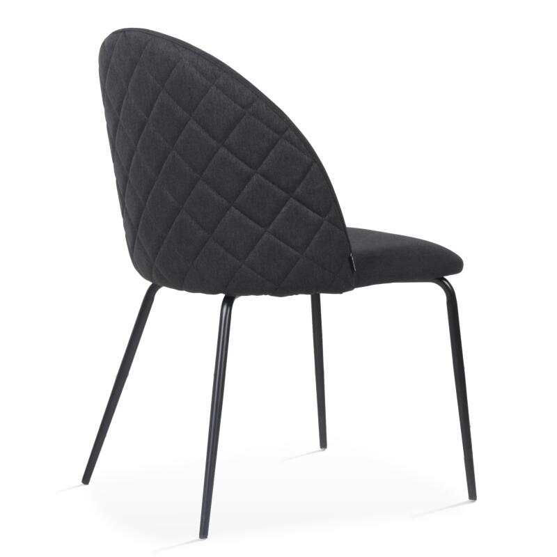 Set von 4 Esszimmerstuhl aus Stoff und FSC®-Holz