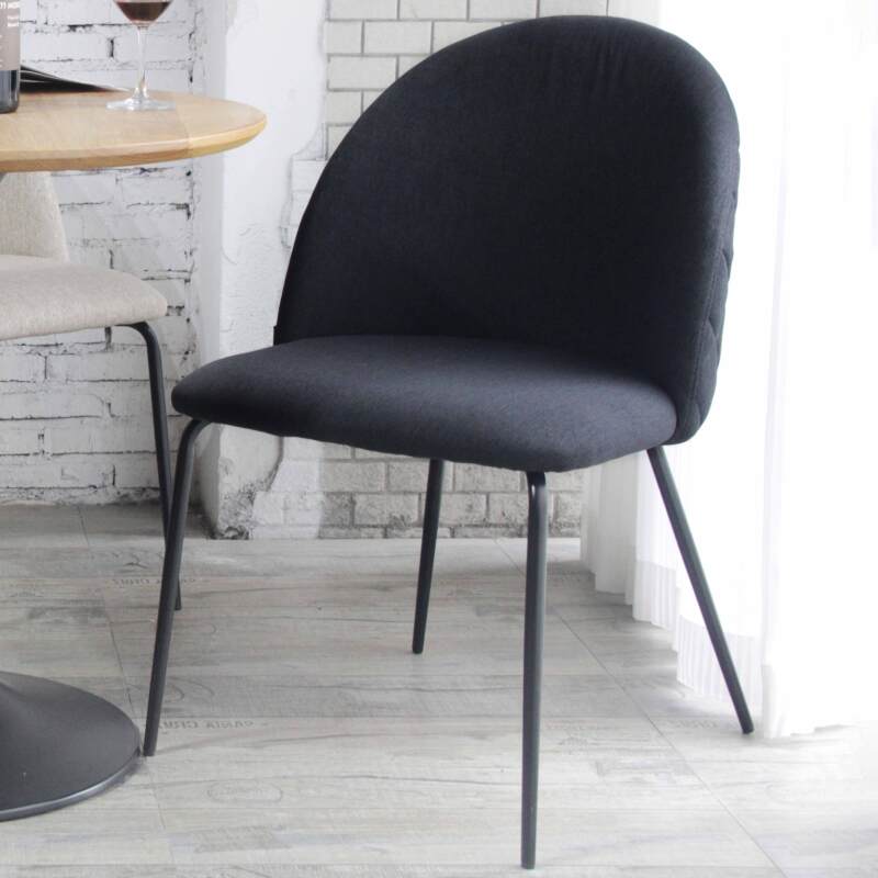 Set von 4 Esszimmerstuhl aus Stoff und FSC®-Holz