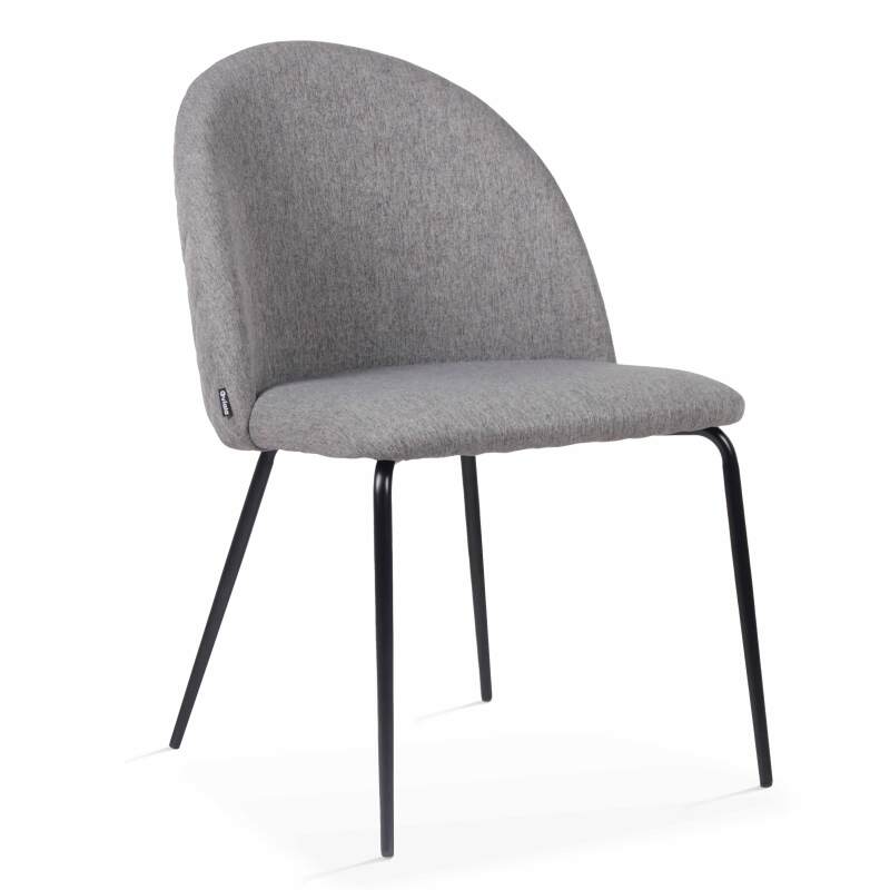 Set von 4 Esszimmerstuhl aus Stoff und FSC®-Holz (3/4)