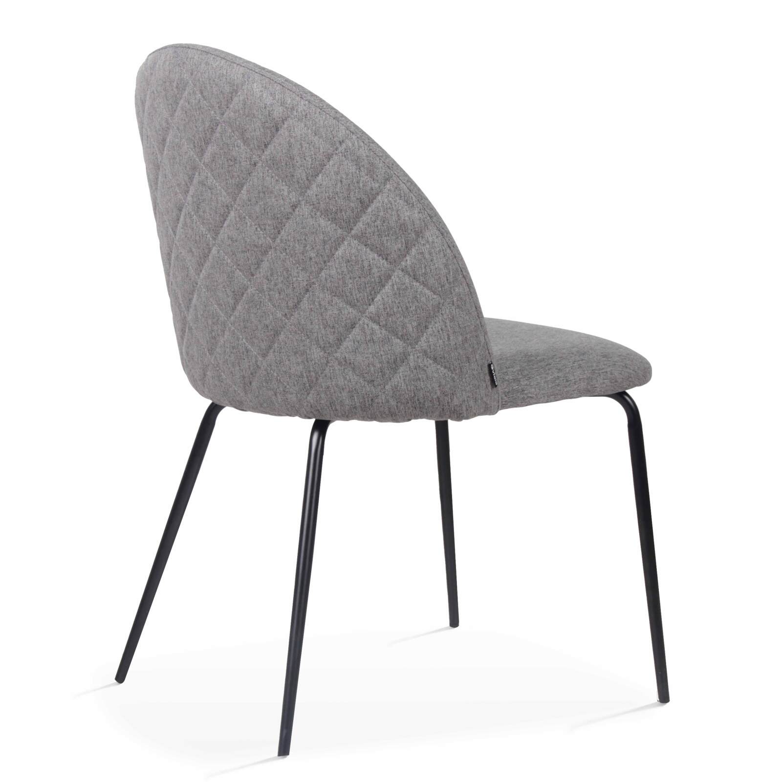 Set von 4 Esszimmerstuhl aus Stoff und FSC®-Holz