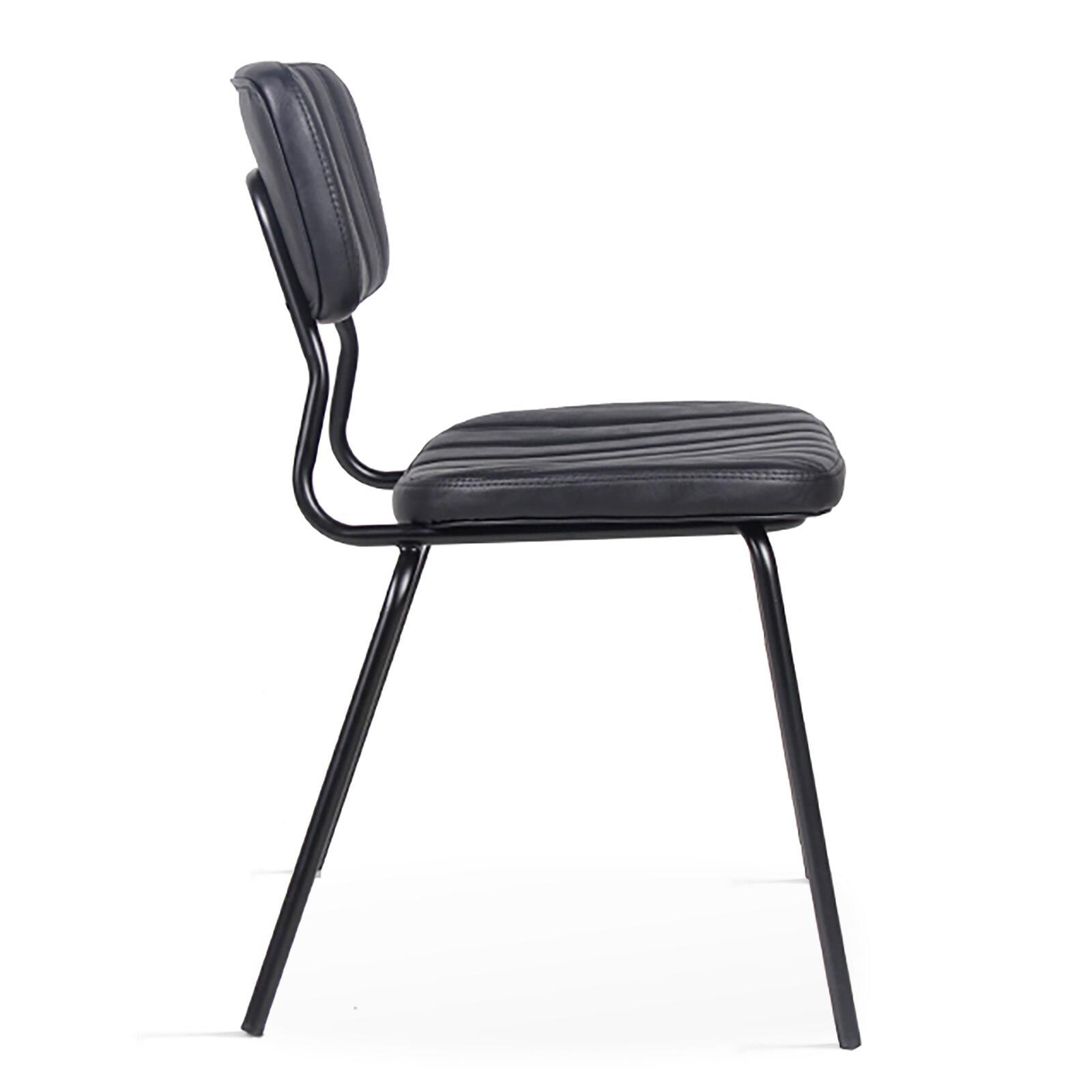 Set aus 2 Esszimmerstuhl aus beschichtetem Textil und FSC®-zertifiziertem Holz