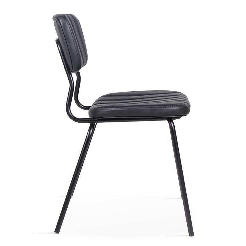 Set aus 2 Esszimmerstuhl aus beschichtetem Textil und FSC®-zertifiziertem Holz (3/4)