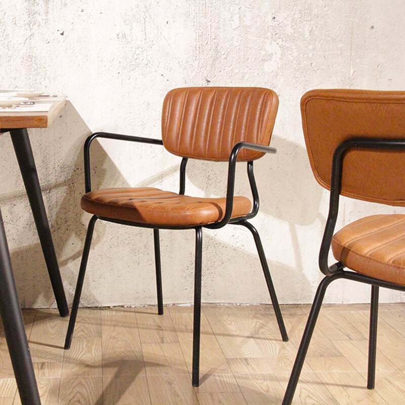 Set von 2 Esszimmerstuhl mit Armlehnen aus beschichtetem Textil und FSC®-zertifiziertem Holz 