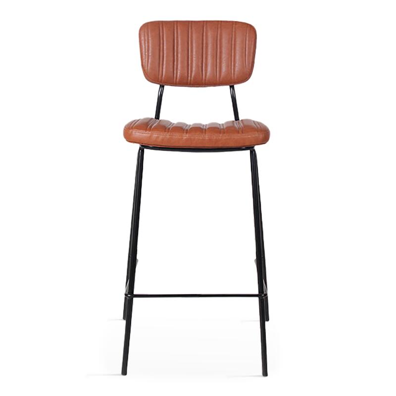 Set von 2 Hochstühlen aus beschichtetem Textil und FSC®-zertifiziertem Holz 