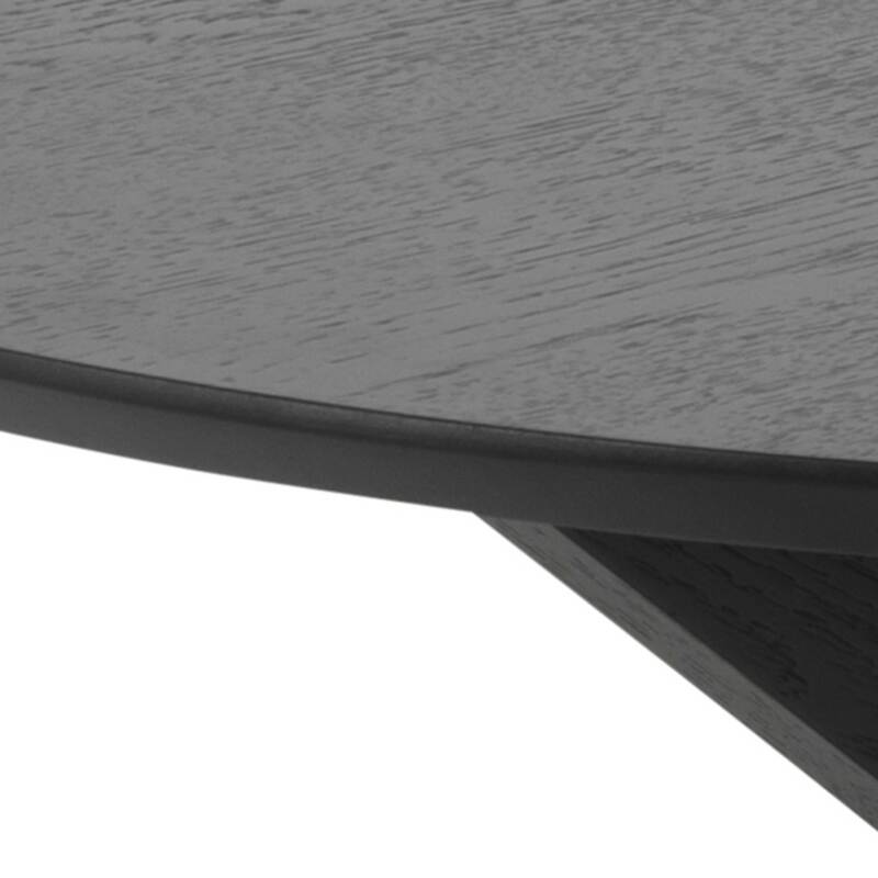 Runder Esstisch mit Eichenfurnier Ø 105 cm 