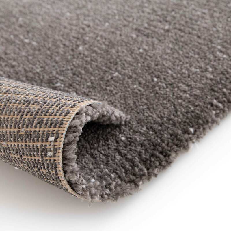 Rechteckiger Teppich aus Polypropylen mit kurzem einfarbigem Flor 