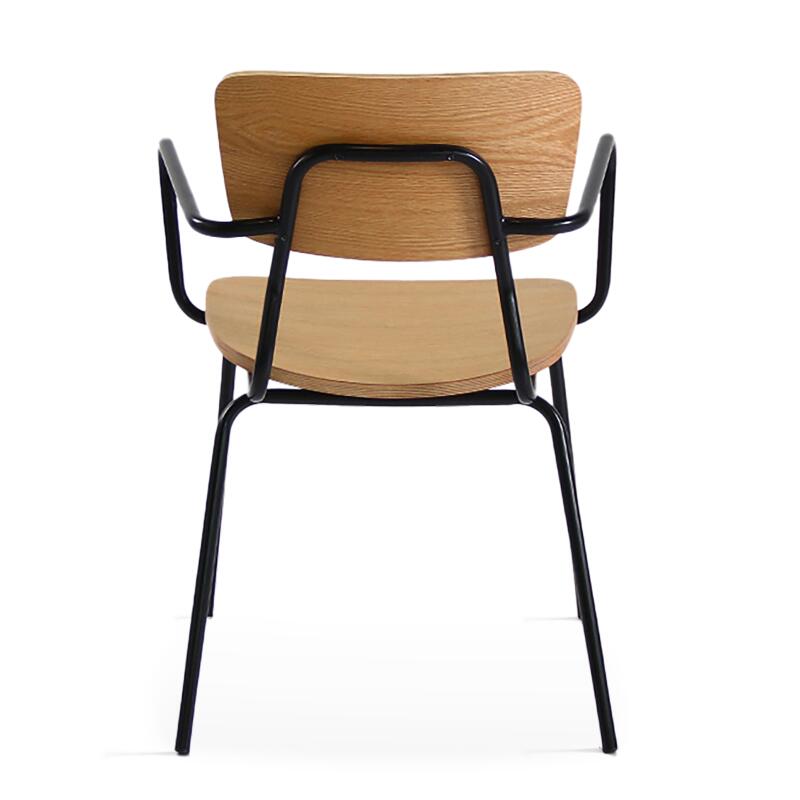 Set von 2 Esszimmerstuhl mit Armlehnen aus FSC®-zertifiziertem Vintage-Holz