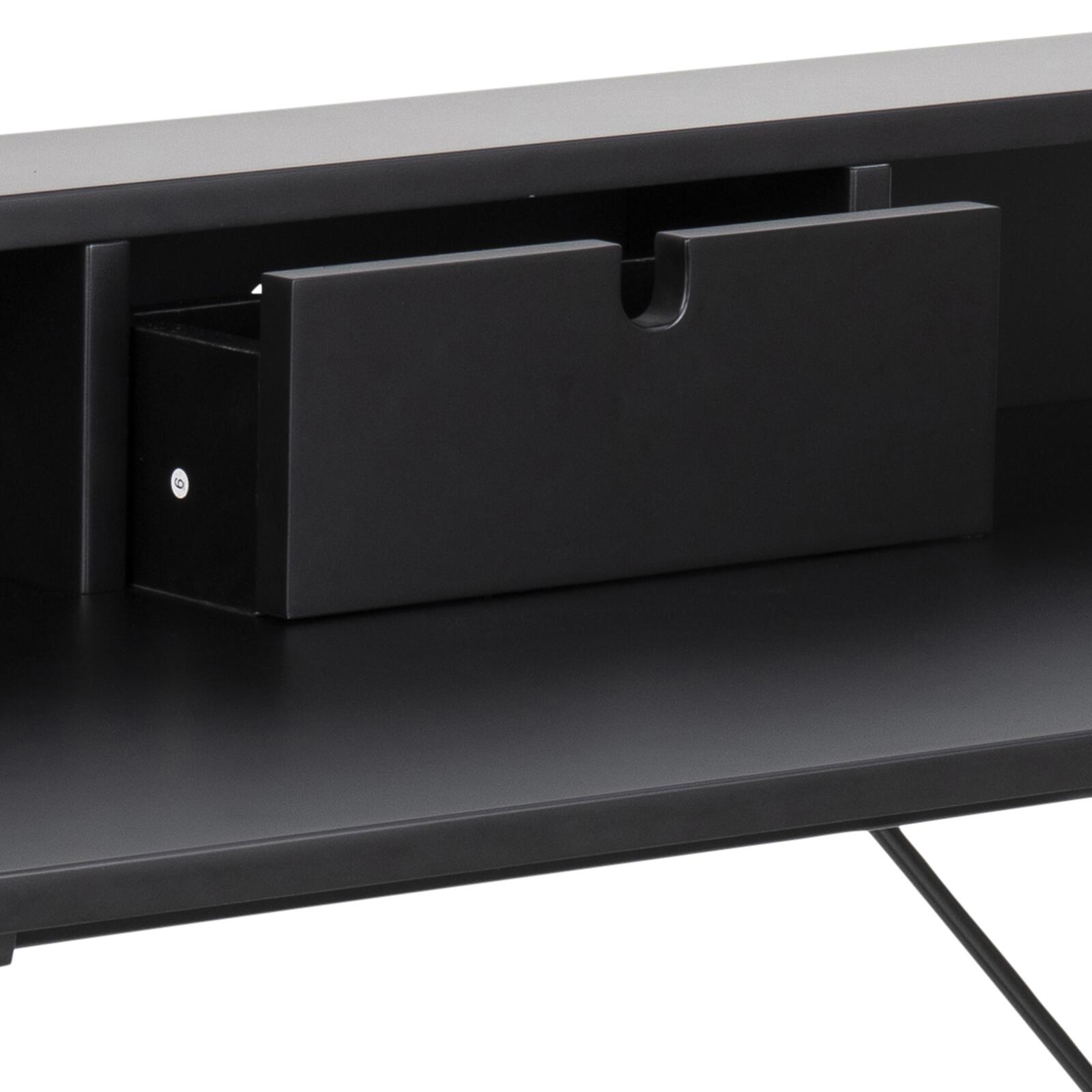 Schreibtisch aus Holz und Metall, 100 x 55 cm 