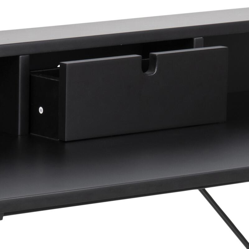 Schreibtisch aus Holz und Metall, 100 x 55 cm 