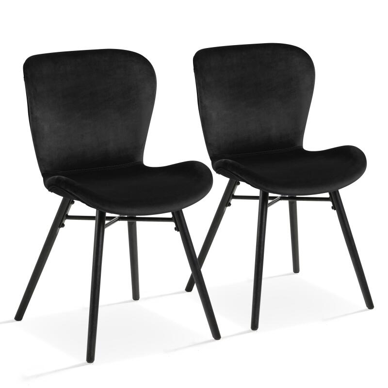 Set mit 2 Cord-Esszimmerstühlen