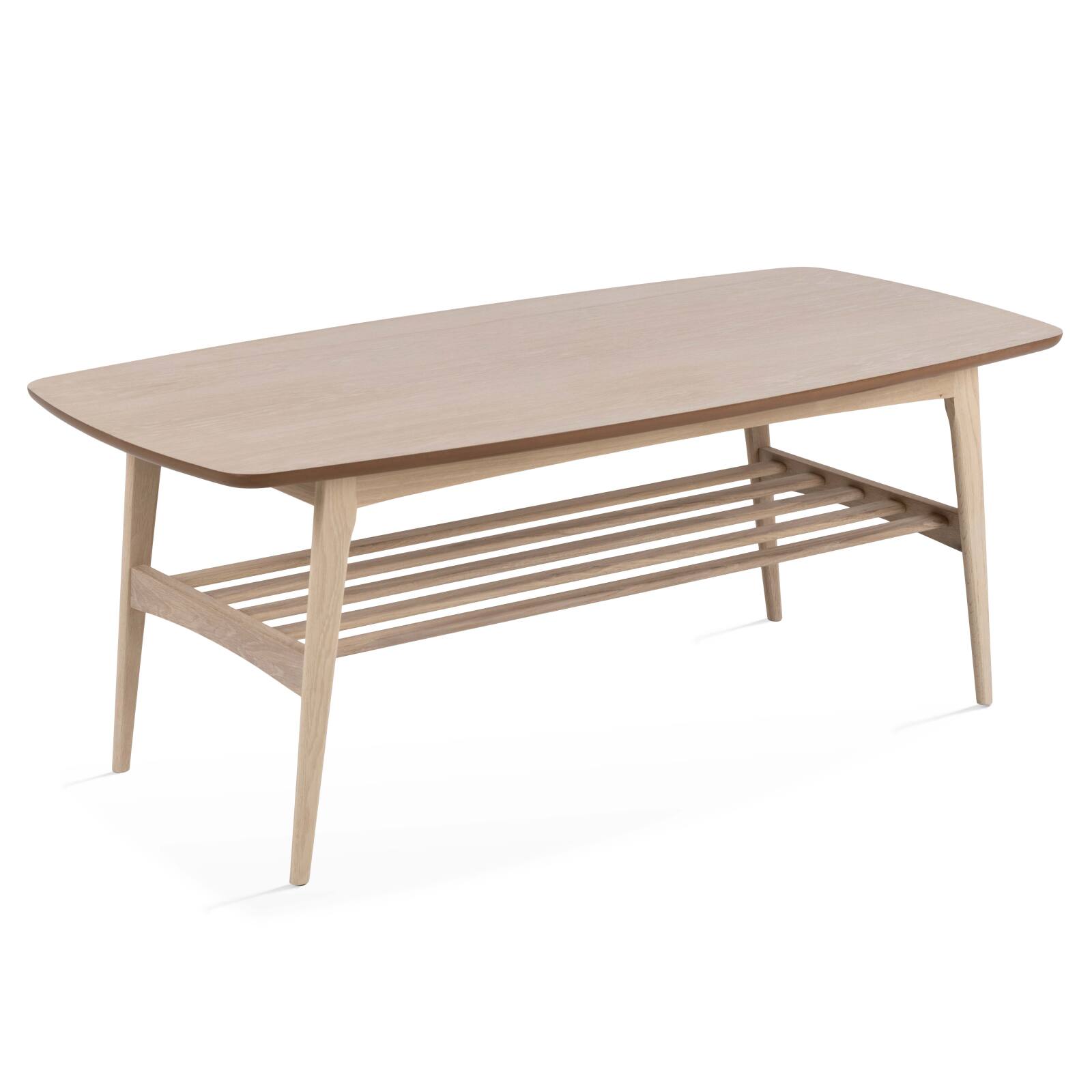 Rechteckiger Massivholz-Couchtisch aus Eiche, 120 x 60 cm  Rechteckiger Massivholz-Couchtisch aus Eiche, 120 x 60 cm