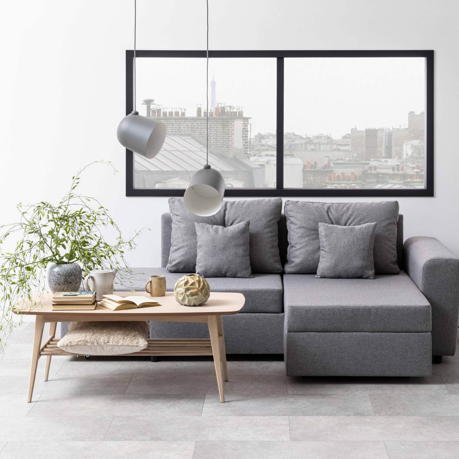 Rechteckiger Massivholz-Couchtisch aus Eiche, 120 x 60 cm  Rechteckiger Massivholz-Couchtisch aus Eiche, 120 x 60 cm