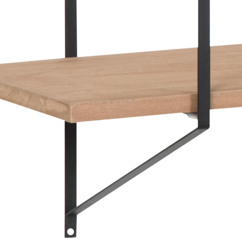 Massivholz-Wandregal 191 cm hoch