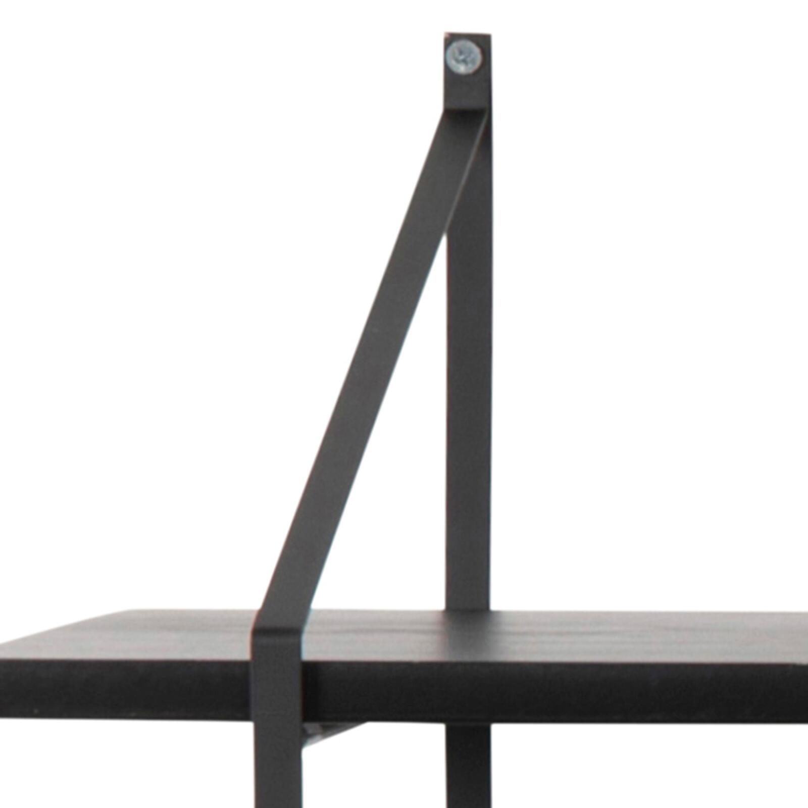 Massivholz-Wandregal 191 cm hoch