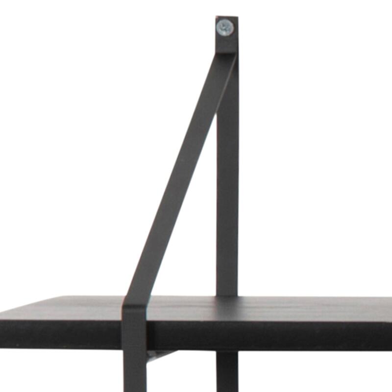 Massivholz-Wandregal 191 cm hoch