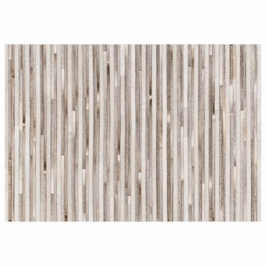 Rechteckiger Patchwork-Teppich mit Kuhfell-Effekt und kurzem Flor