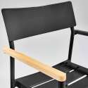 Gartenstuhl aus Aluminium und FSC®-Holz mit Armlehnen