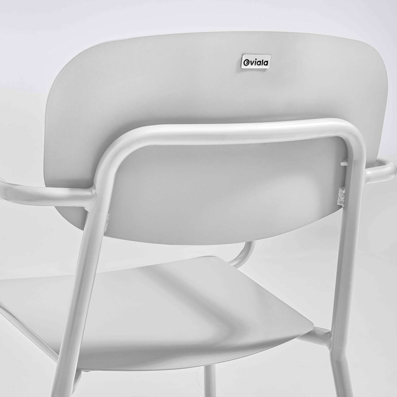 Gartenstuhl aus Aluminium mit Armlehnen 