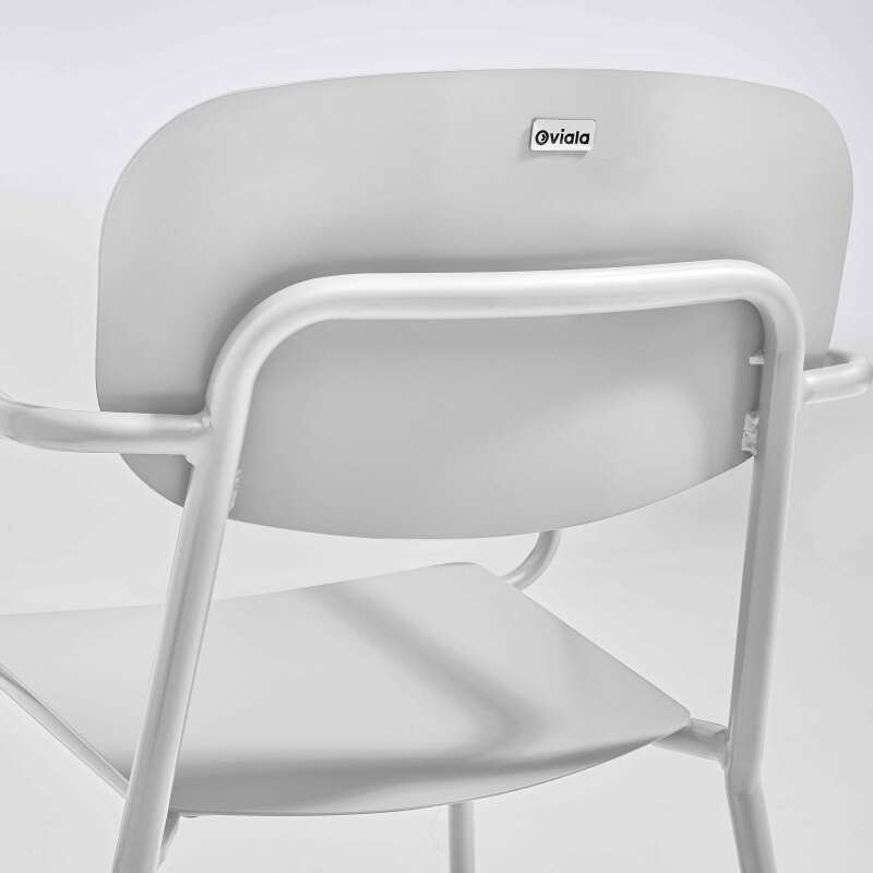 Gartenstuhl aus Aluminium mit Armlehnen 