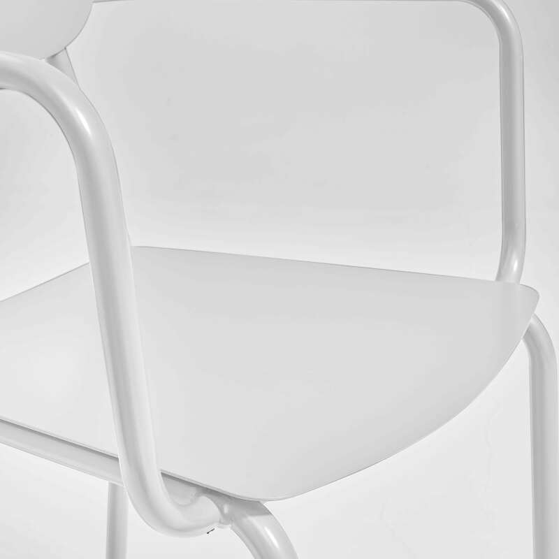 Gartenstuhl aus Aluminium mit Armlehnen 