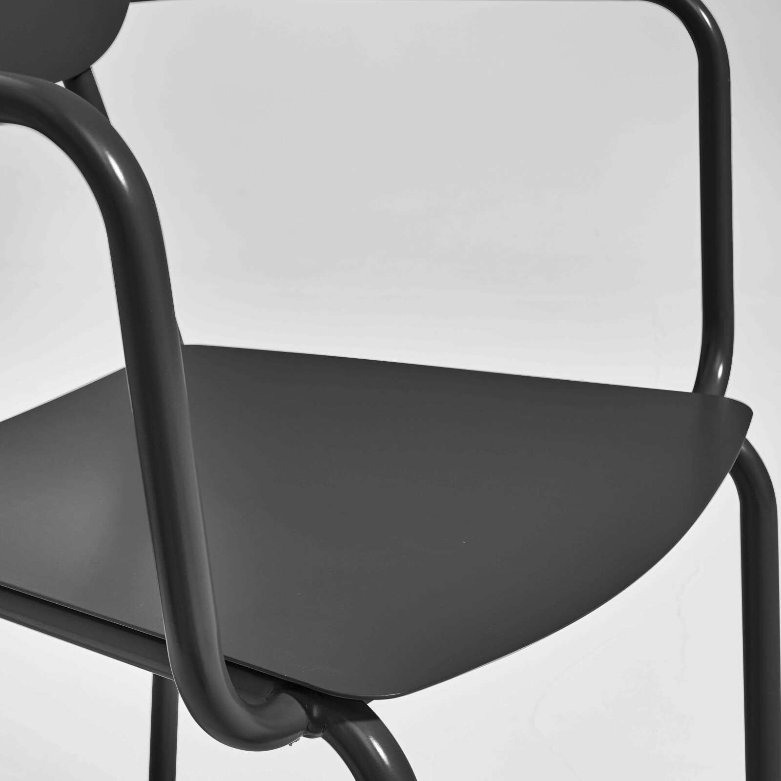 Gartenstuhl aus Aluminium mit Armlehnen 