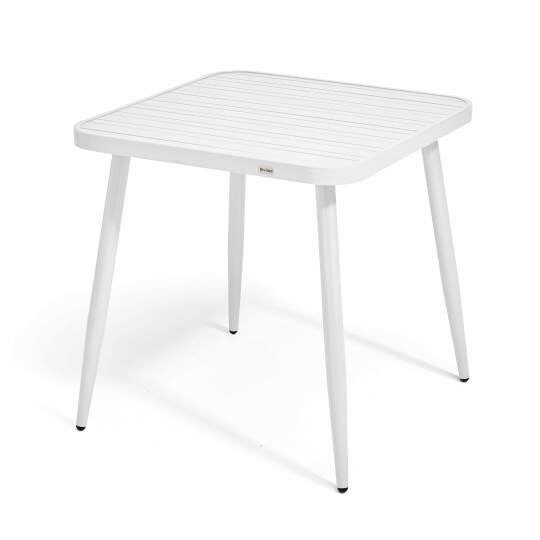 Quadratischer Garten-Tisch (75 x 75 x 76 cm) aus Aluminium