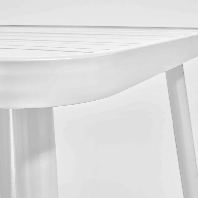 Quadratischer Garten-Tisch (75 x 75 x 76 cm) aus Aluminium  (3/5)