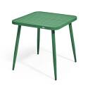 Quadratischer Garten-Tisch (75 x 75 x 76 cm) aus Aluminium 