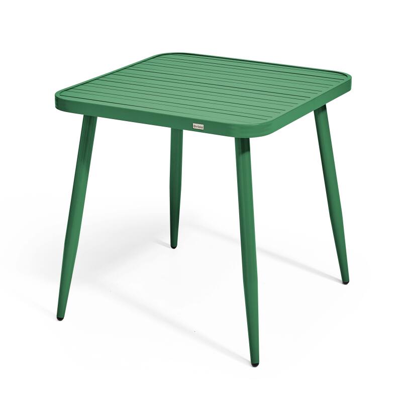 Quadratischer Garten-Tisch (75 x 75 x 76 cm) aus Aluminium 