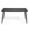 Rechteckiger Garten-Tisch (150 x 75 x 75 cm) aus Aluminium