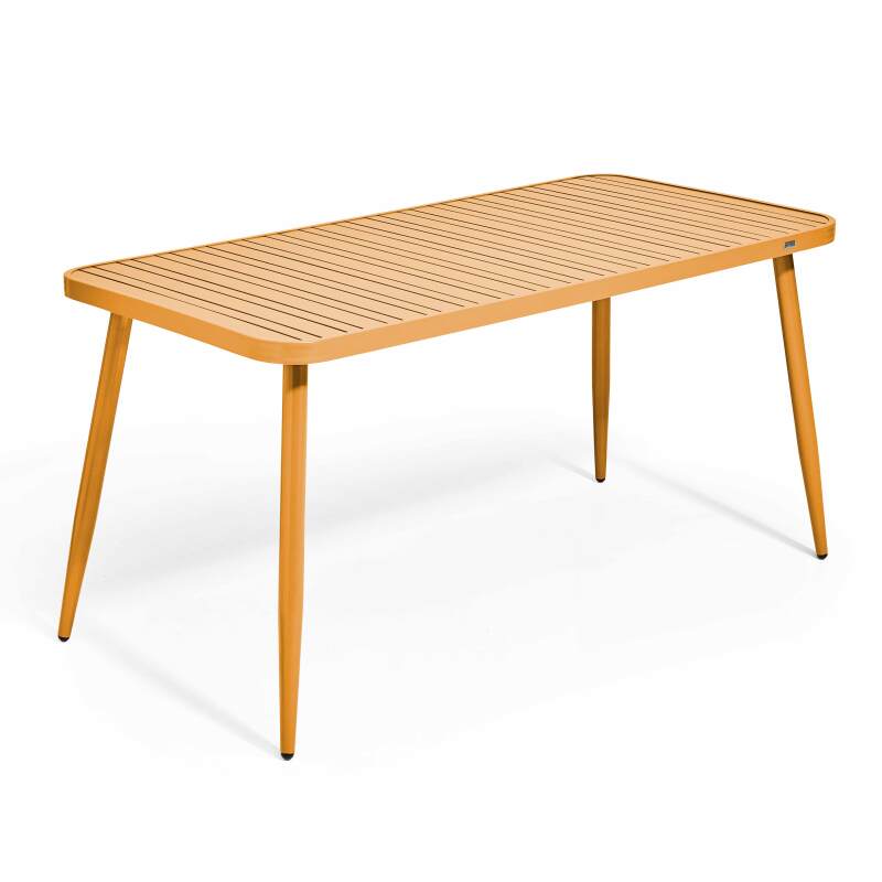 Rechteckiger Garten-Tisch (150 x 75 x 75 cm) aus Aluminium 