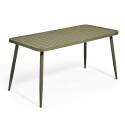 Rechteckiger Garten-Tisch (150 x 75 x 75 cm) aus Aluminium 
