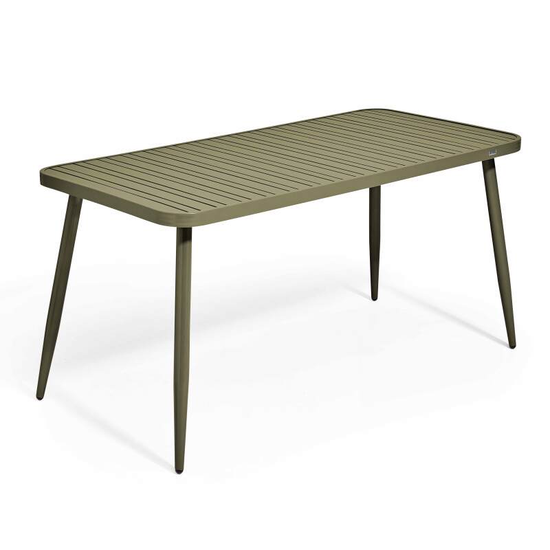 Rechteckiger Garten-Tisch (150 x 75 x 75 cm) aus Aluminium 