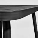 Rechteckiger Garten-Tisch (150 x 75 x 75 cm) aus Aluminium