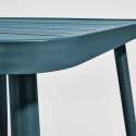 Rechteckiger Garten-Tisch (150 x 75 x 75 cm) aus Aluminium 