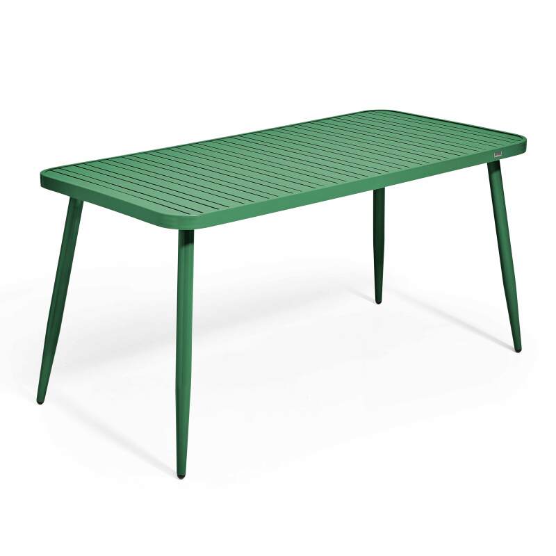 Rechteckiger Garten-Tisch (150 x 75 x 75 cm) aus Aluminium 