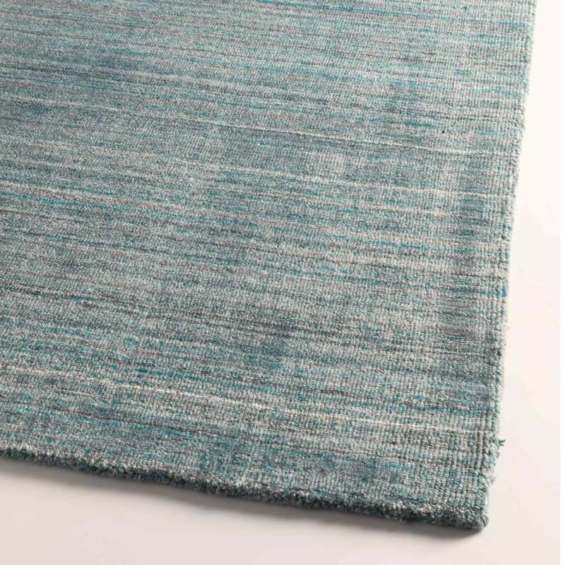 Rechteckiger Chenille-Teppich mit gedrucktem, nuanciertem Muster und kurzem Flor  (2/3)