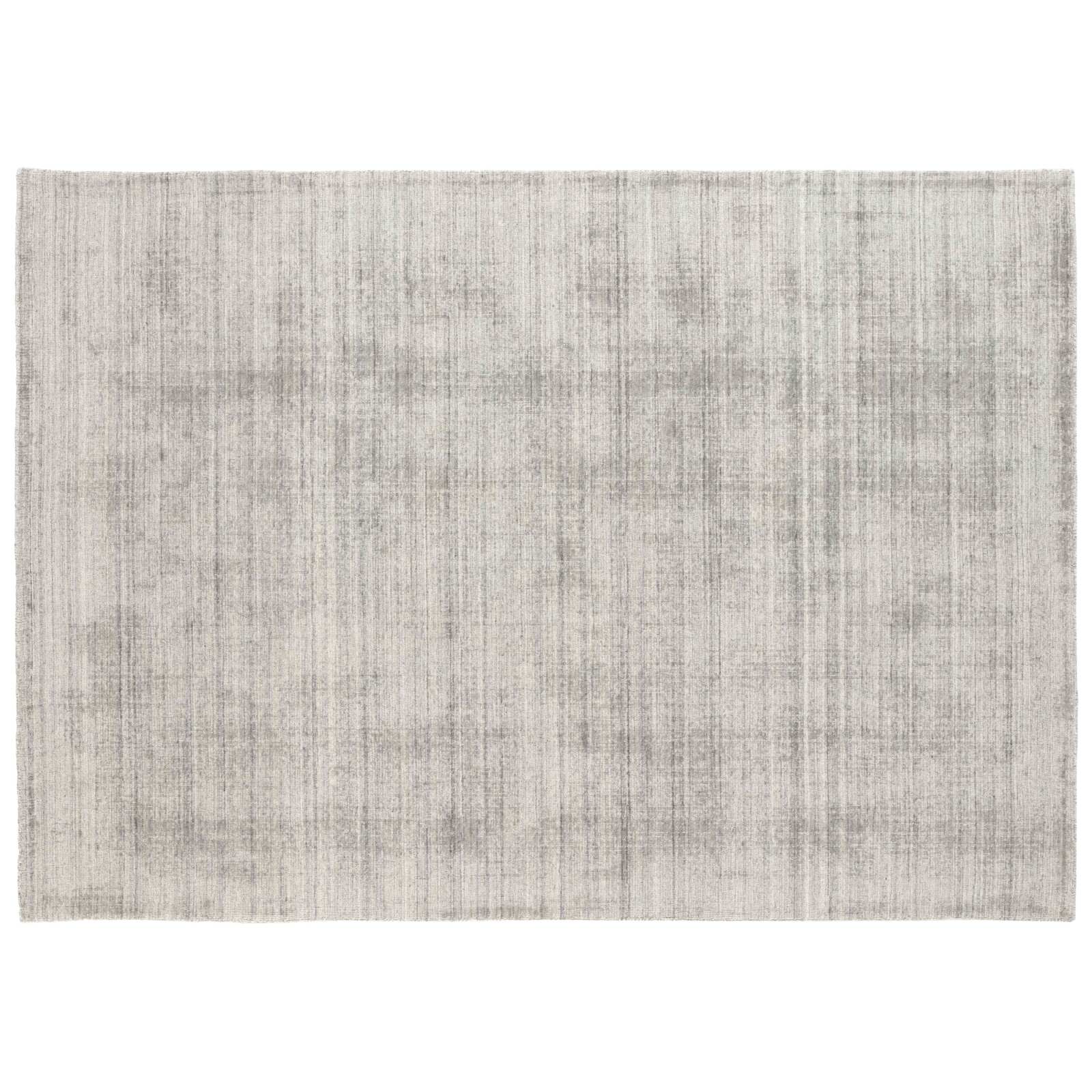 Rechteckiger Chenille-Teppich mit gedrucktem, nuanciertem Muster und kurzem Flor 