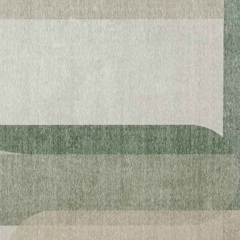 Gewebter Teppich mit abstraktem Muster und kurzem Flor 