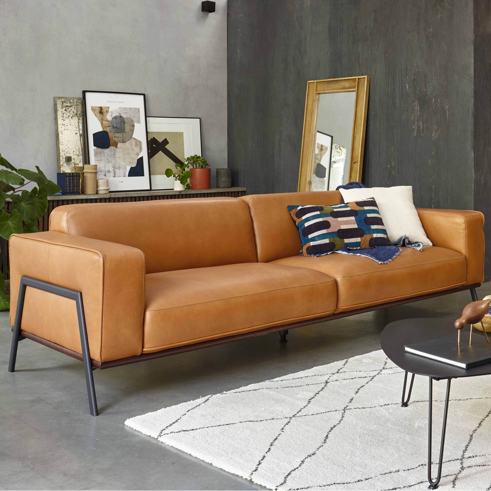 Berber-Teppich mit flachem Flor-Muster