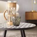 Runder Couchtisch mit MOSAIK-Muster aus Keramik 