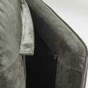 Dreisitzer-Sofa aus Samt und FSC®-Holz mit Messingfüßen