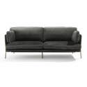 Dreisitzer-Sofa aus Samt und FSC®-Holz mit Messingfüßen