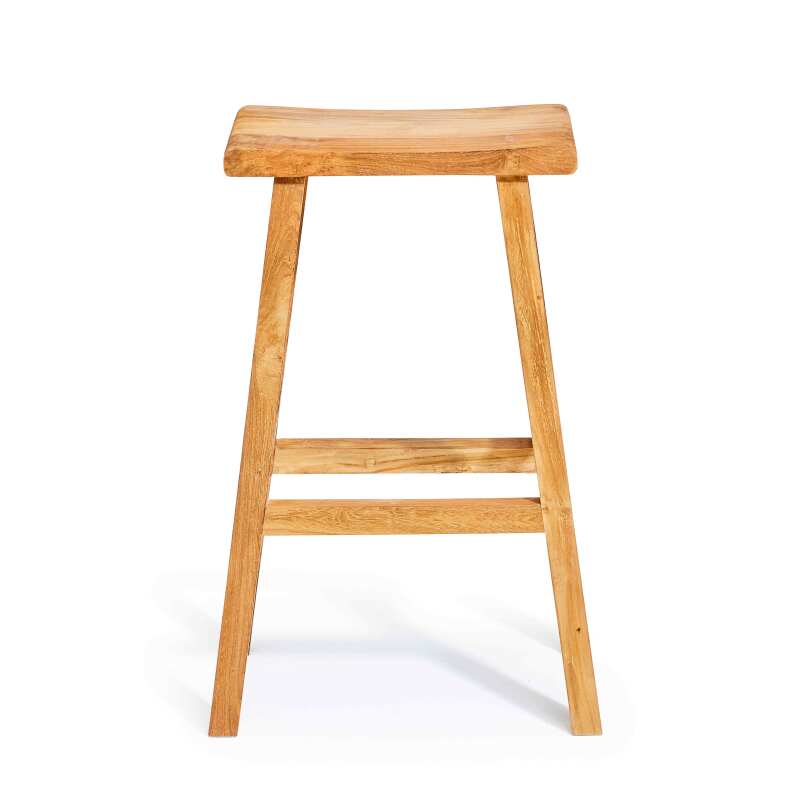 Gartenhocker aus recyceltem FSC-zertifiziertem Teakholz