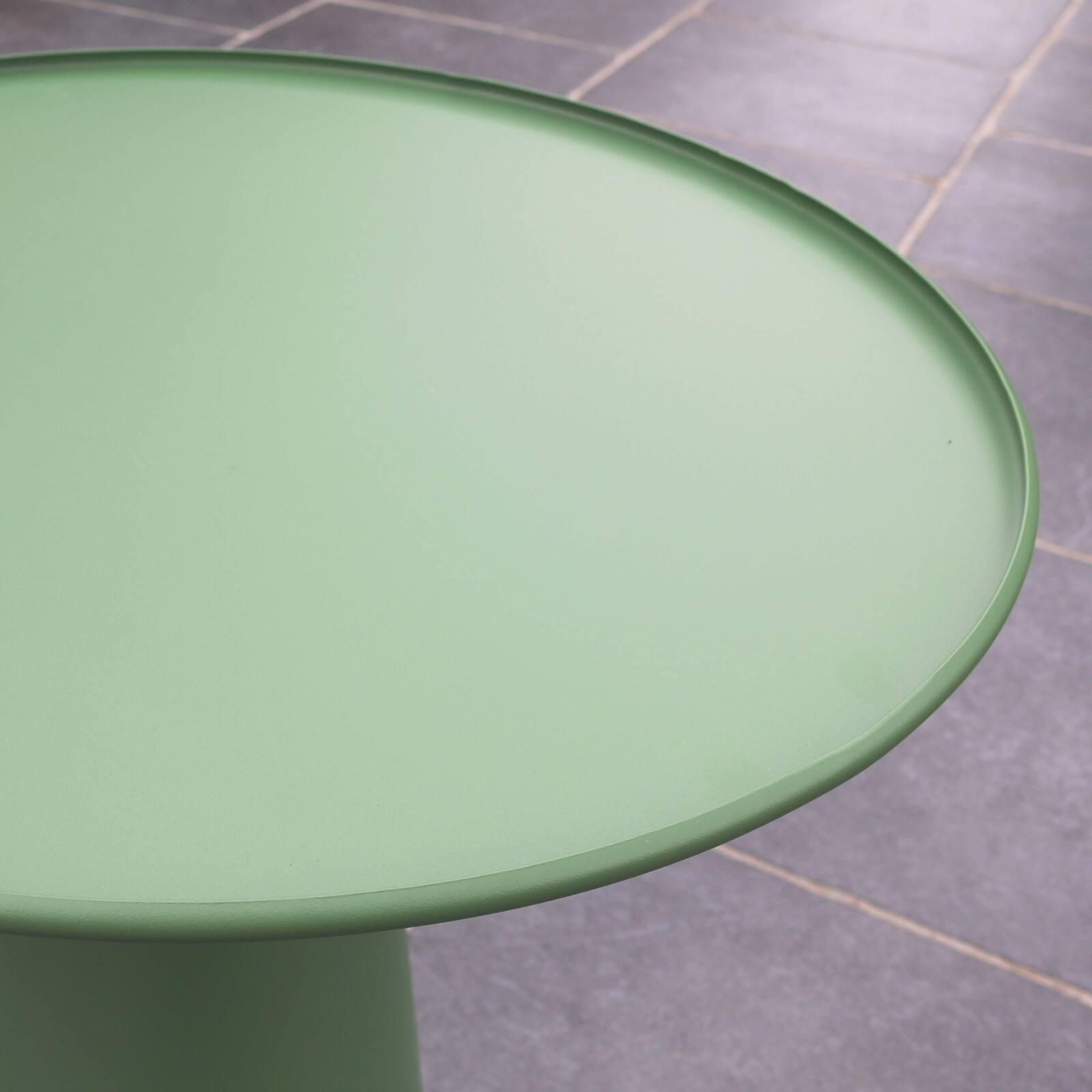 Runder Garten Couchtisch Ø50 cm aus Stahl 