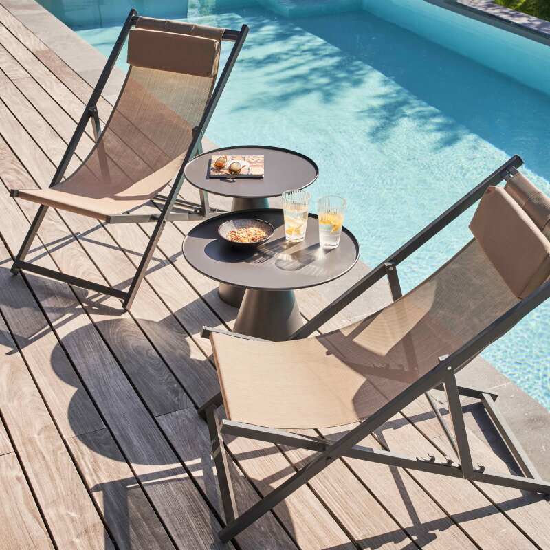 Runder Garten Couchtisch Ø50 cm aus Stahl  (2/6)