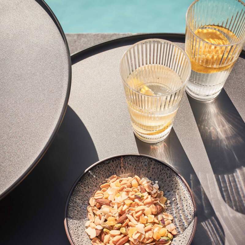 Set aus 2 runden Garten Couchtischen (5/7)