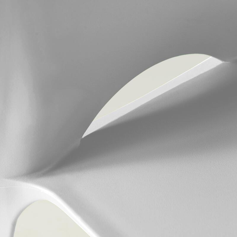 4er-Set Plastik-Gartenstühle